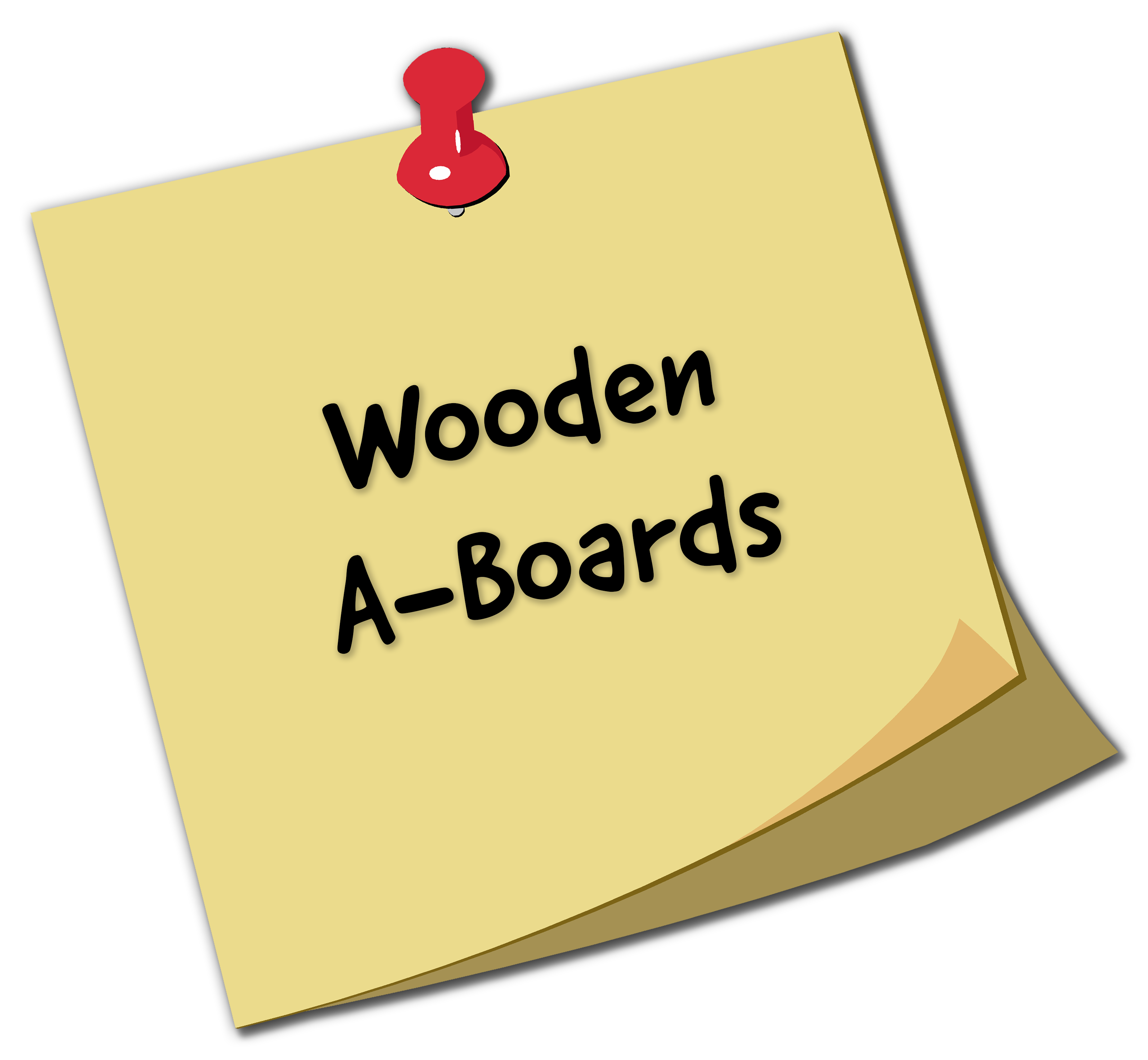 Postit Note Wooden Aboards